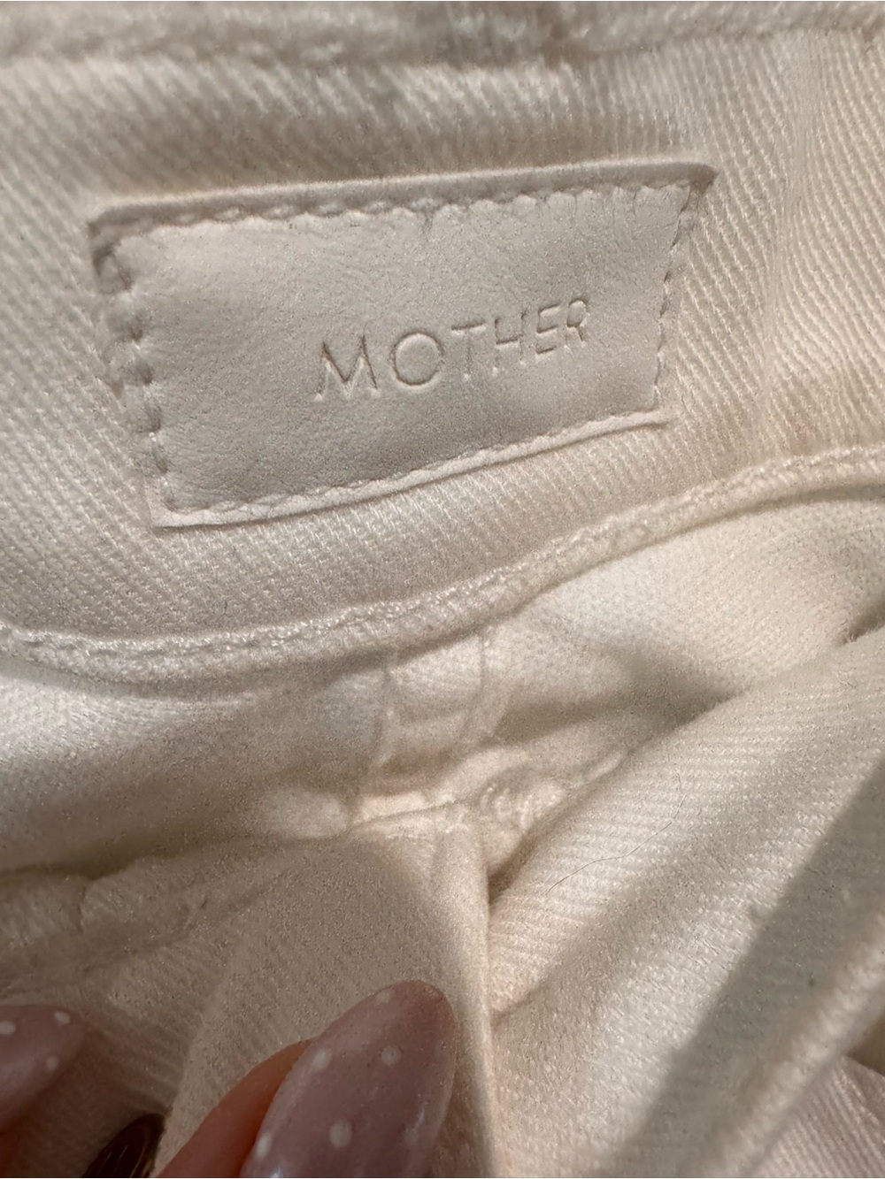 Mother Cropped White Hustler Ankle Fray High-Rise - Picture 6 of 9